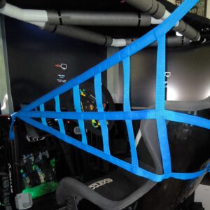 Blue SimRace Net with Quick-Release Buckle – 25mm, Double-Sided.
