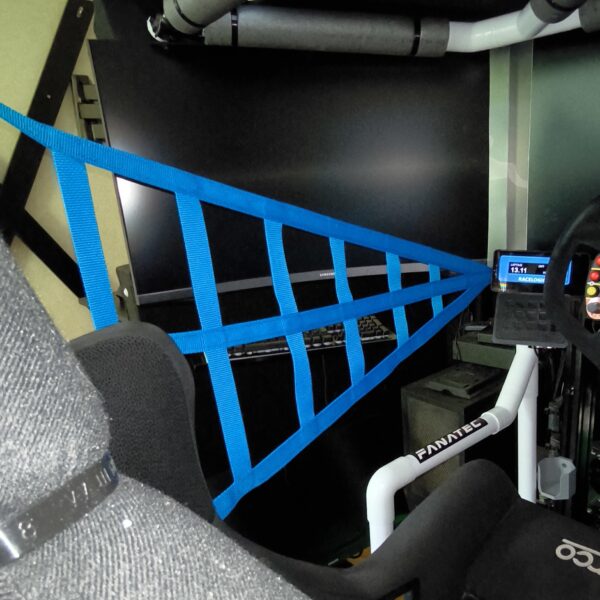 Blue SimRace Net with Quick-Release Buckle – 25mm, Double-Sided. - Image 3