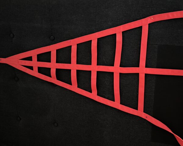 Red SimRace Net with Quick-Release Buckle – 25mm, Double-Sided. - Image 4