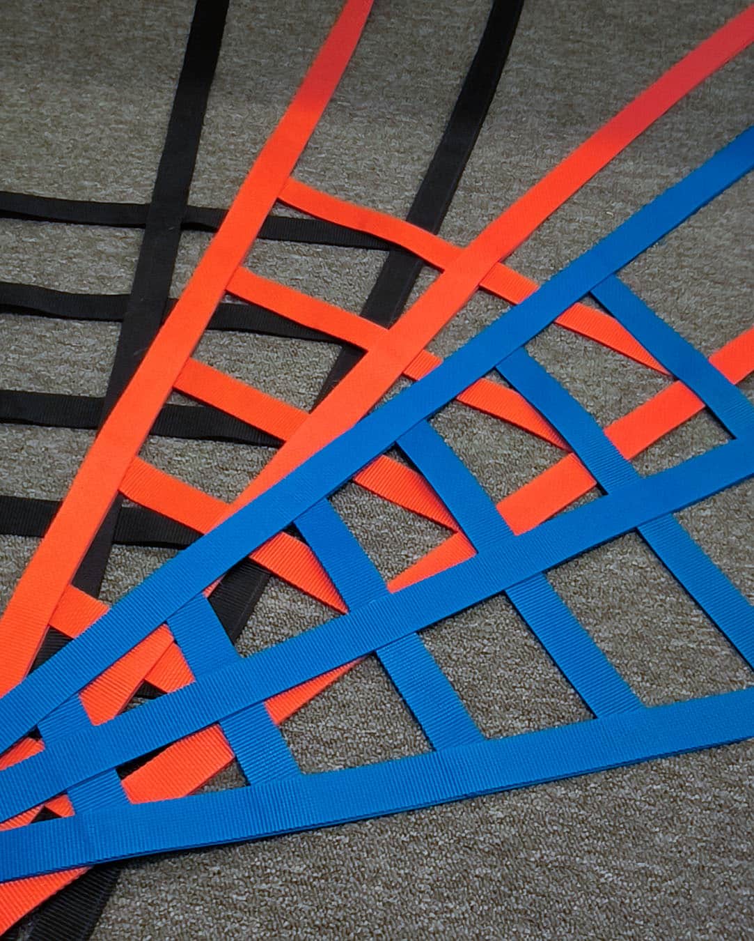 Sim-Racing Safety Nets – Red, Blue & Black | SimRaceNets.eu